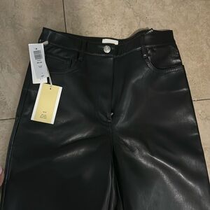 Aritzia Wilfred leather pants with TAGS